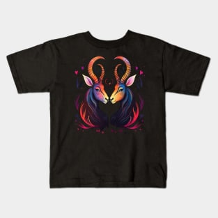 Antelope Valentine Day Kids T-Shirt